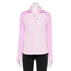 Women's Tek Gear® Hooded Mixed-Media Jacket -Tek Gear shop 5561979 Adoring Lilac