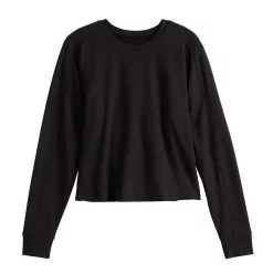 Women's Tek Gear® Easy French Terry Raw-Seam Tee -Tek Gear shop 5562562 ALT2