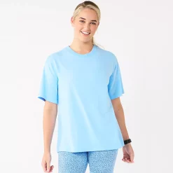 Women's Tek Gear® Oversized Tee -Tek Gear shop 5565437 Wildflower Blue