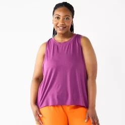 Plus Size Tek Gear® Crop Tank -Tek Gear shop 5566918 Ravishing Orchid