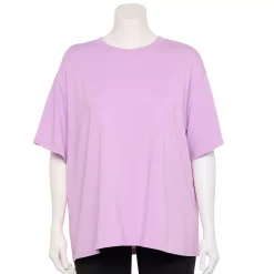 Plus Size Tek Gear® Oversized Tee 10 Plus Size Tek Gear® Oversized Tee -Tek Gear shop 5566961 Little Lavender