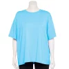 Plus Size Tek Gear® Oversized Tee 2 Plus Size Tek Gear® Oversized Tee -Tek Gear shop 5566961 Wildflower Blue
