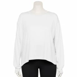 Plus Size Tek Gear® Crewneck Crop Tee -Tek Gear shop 5567897 White