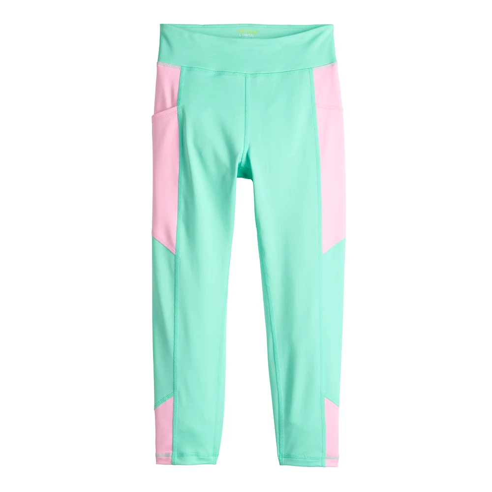 Girls 7-16 Tek Gear® Colorblock Performance 7/8 Leggings in Regular & Plus 4 Girls 7-16 Tek Gear® Colorblock Performance 7/8 Leggings in Regular & Plus - Image 2