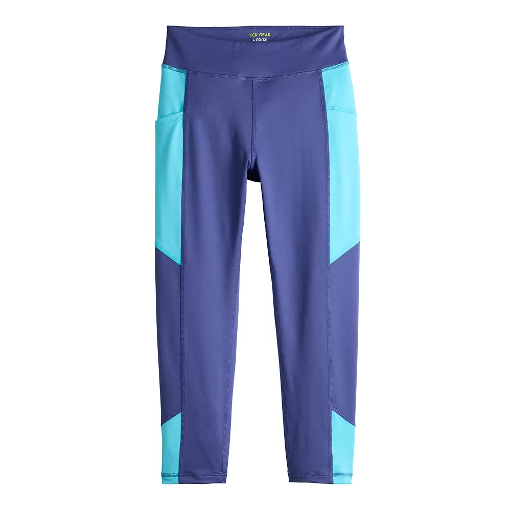 Girls 7-16 Tek Gear® Colorblock Performance 7/8 Leggings in Regular & Plus 3 Girls 7-16 Tek Gear® Colorblock Performance 7/8 Leggings in Regular & Plus