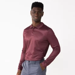 Men's Tek Gear® Ref-Fit Fashion Polo -Tek Gear shop 5642219 Motion Dots Burgundy