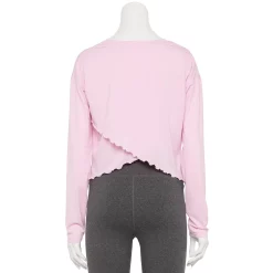 Women's Tek Gear® Lettuce-Edge Cross-Back Top 16 Women's Tek Gear® Lettuce-Edge Cross-Back Top -Tek Gear shop 5653063 ALT