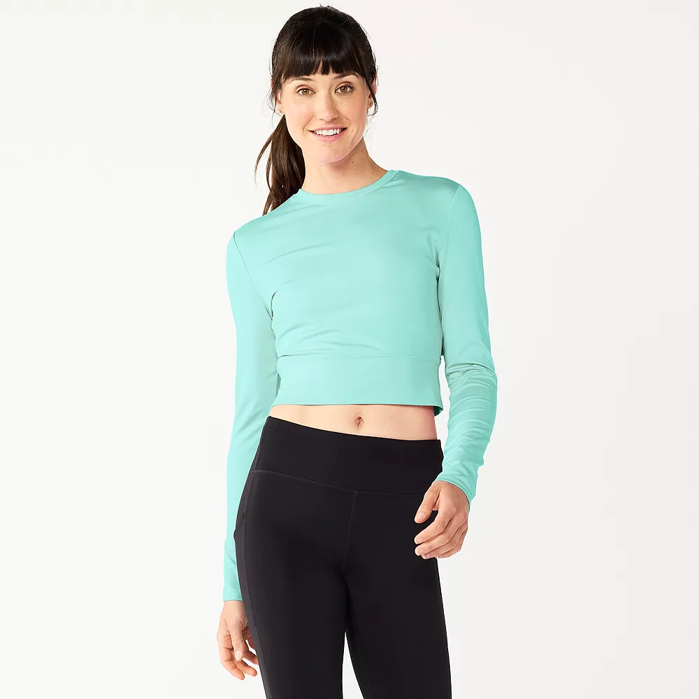 Women's Tek Gear® Ruffle Cutout Crop Tee 3 Women's Tek Gear® Ruffle Cutout Crop Tee