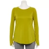 Plus Size Tek Gear® Soft Touch Long-Sleeve Tee 1 Plus Size Tek Gear® Soft Touch Long-Sleeve Tee -Tek Gear shop 5653782 Lime Verbena