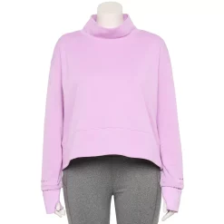 Plus Size Tek Gear® Run Mockneck Long Sleeve Top -Tek Gear shop 5656848 Little Lavender