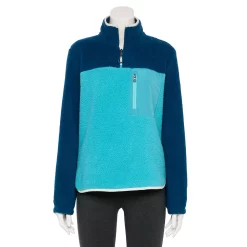 Women's Tek Gear® Quarter-Zip Sherpa Pullover -Tek Gear shop 5657643 Tremendous Teal