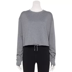 Women's Tek Gear® Stretch Fleece Cinched-Waist Top 11 Women's Tek Gear® Stretch Fleece Cinched-Waist Top -Tek Gear shop 5661474 Smokey Slate