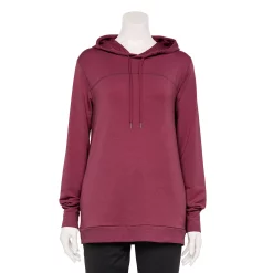 Women's Tek Gear® French Terry Hooded Tunic 10 Women's Tek Gear® French Terry Hooded Tunic -Tek Gear shop 5662058 Night Sangria