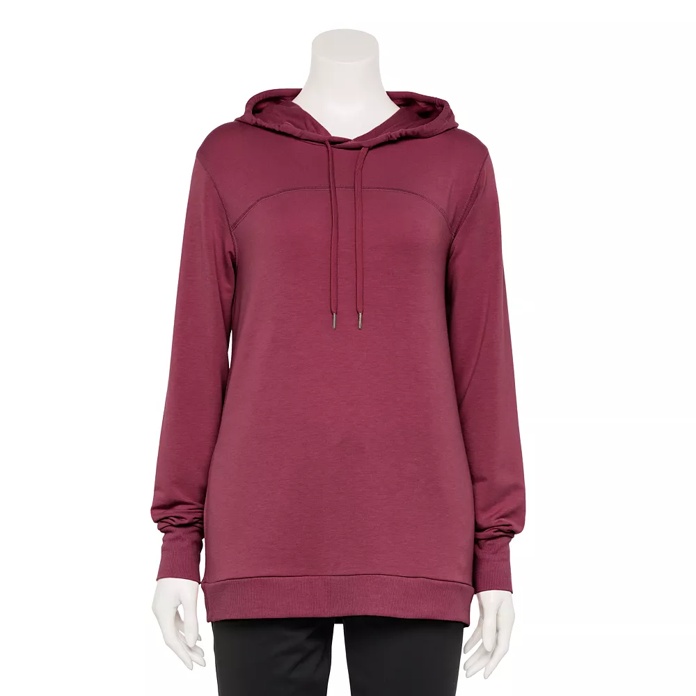 Women's Tek Gear® French Terry Hooded Tunic 5 Women's Tek Gear® French Terry Hooded Tunic - Image 3