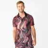 Men's Tek Gear® Printed Polo -Tek Gear shop 5662291 Ruby Waves