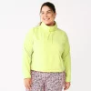 Plus Size Tek Gear® Microfleece Crop Cowlneck Sweatshirt
