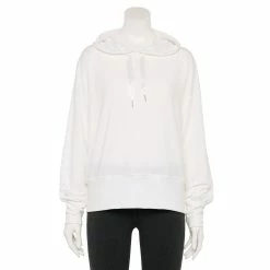 Women's Tek Gear® French-Terry Cropped Hoodie 12 Women's Tek Gear® French-Terry Cropped Hoodie -Tek Gear shop 5665099 White