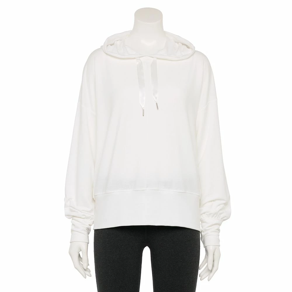 Women's Tek Gear® French-Terry Cropped Hoodie 6 Women's Tek Gear® French-Terry Cropped Hoodie - Image 4