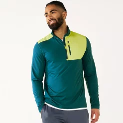 Men's Tek Gear® Mixed Media Pullover 11 Men's Tek Gear® Mixed Media Pullover -Tek Gear shop 6119976 Blue Dye Lime