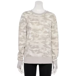 Women's Tek Gear® Ultrasoft Fleece Sweatshirt 25 Women's Tek Gear® Ultrasoft Fleece Sweatshirt -Tek Gear shop 6119993 Beige White Camo