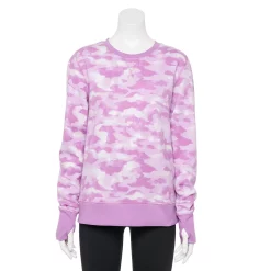 Women's Tek Gear® Ultrasoft Fleece Sweatshirt 29 Women's Tek Gear® Ultrasoft Fleece Sweatshirt -Tek Gear shop 6119993 Purple Camo