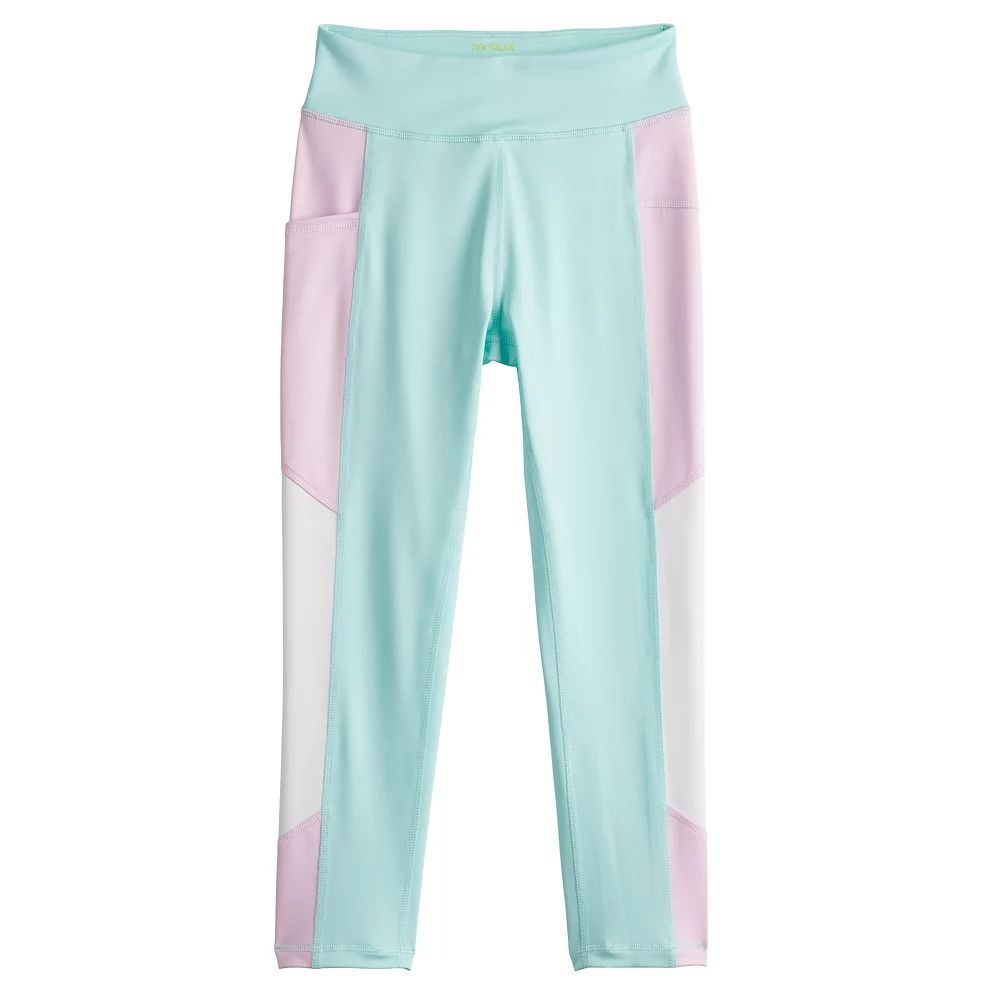 Girls 7-16 Tek Gear® Colorblock Performance 7/8 Leggings in Regular & Plus 3 Girls 7-16 Tek Gear® Colorblock Performance 7/8 Leggings in Regular & Plus