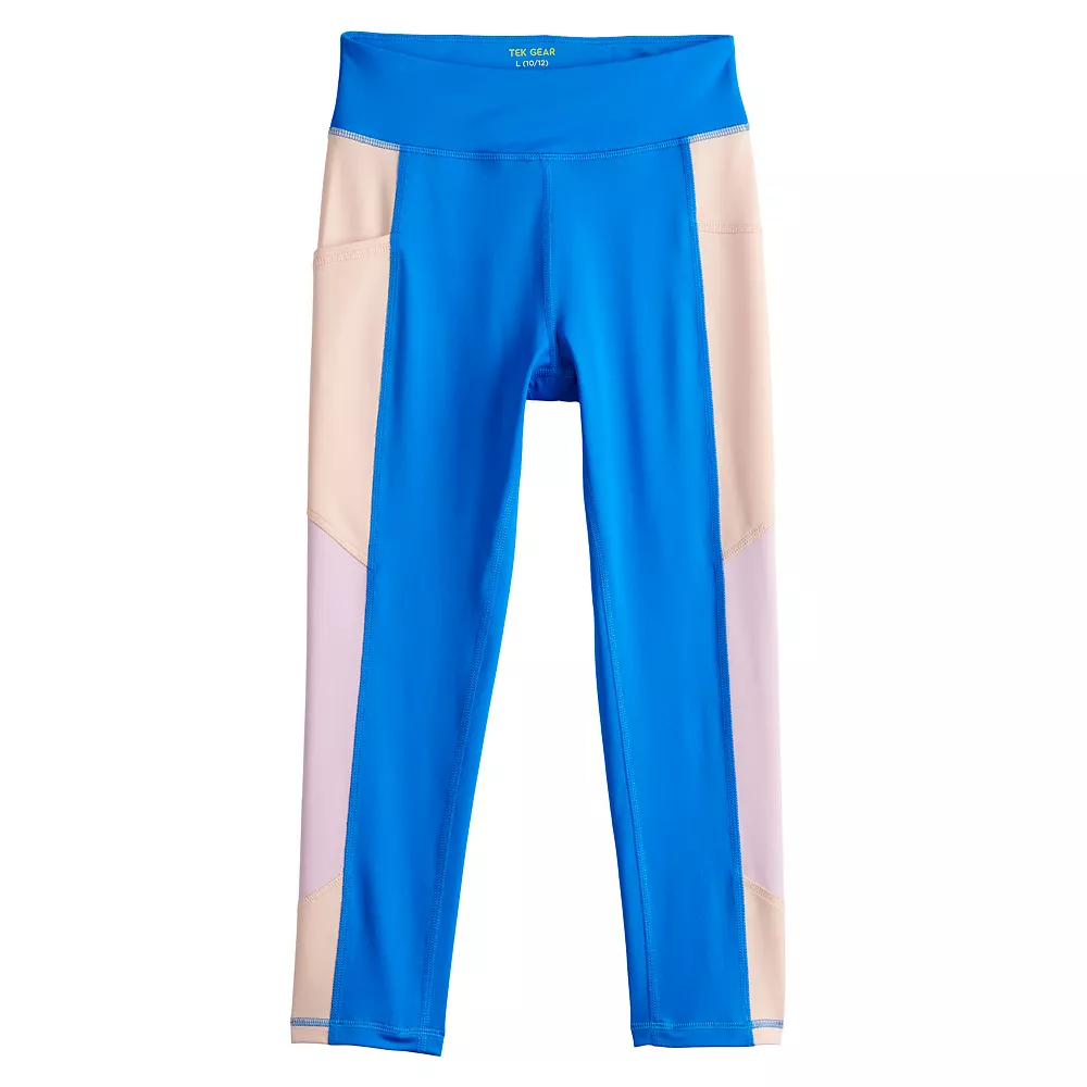 Girls 7-16 Tek Gear® Colorblock Performance 7/8 Leggings in Regular & Plus 5 Girls 7-16 Tek Gear® Colorblock Performance 7/8 Leggings in Regular & Plus - Image 3