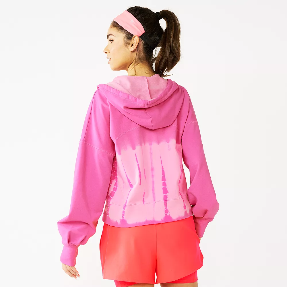 Women's Tek Gear® French Terry Crop Zip-Up Jacket 9 Women's Tek Gear® French Terry Crop Zip-Up Jacket - Image 7