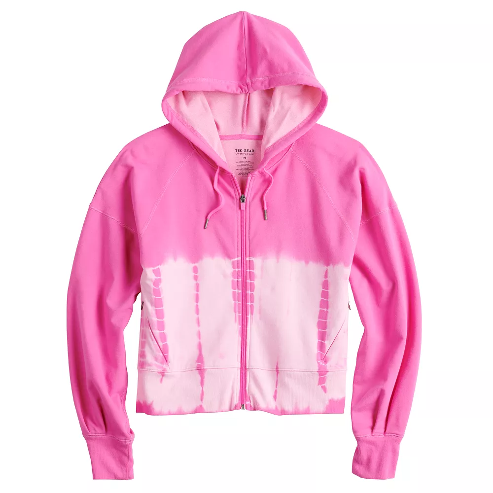 Women's Tek Gear® French Terry Crop Zip-Up Jacket 10 Women's Tek Gear® French Terry Crop Zip-Up Jacket - Image 8