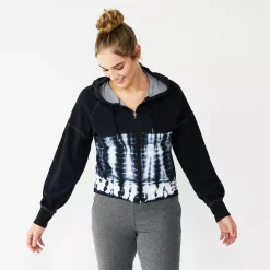 Women's Tek Gear® French Terry Crop Zip-Up Jacket 15 Women's Tek Gear® French Terry Crop Zip-Up Jacket -Tek Gear shop 6120577 Black