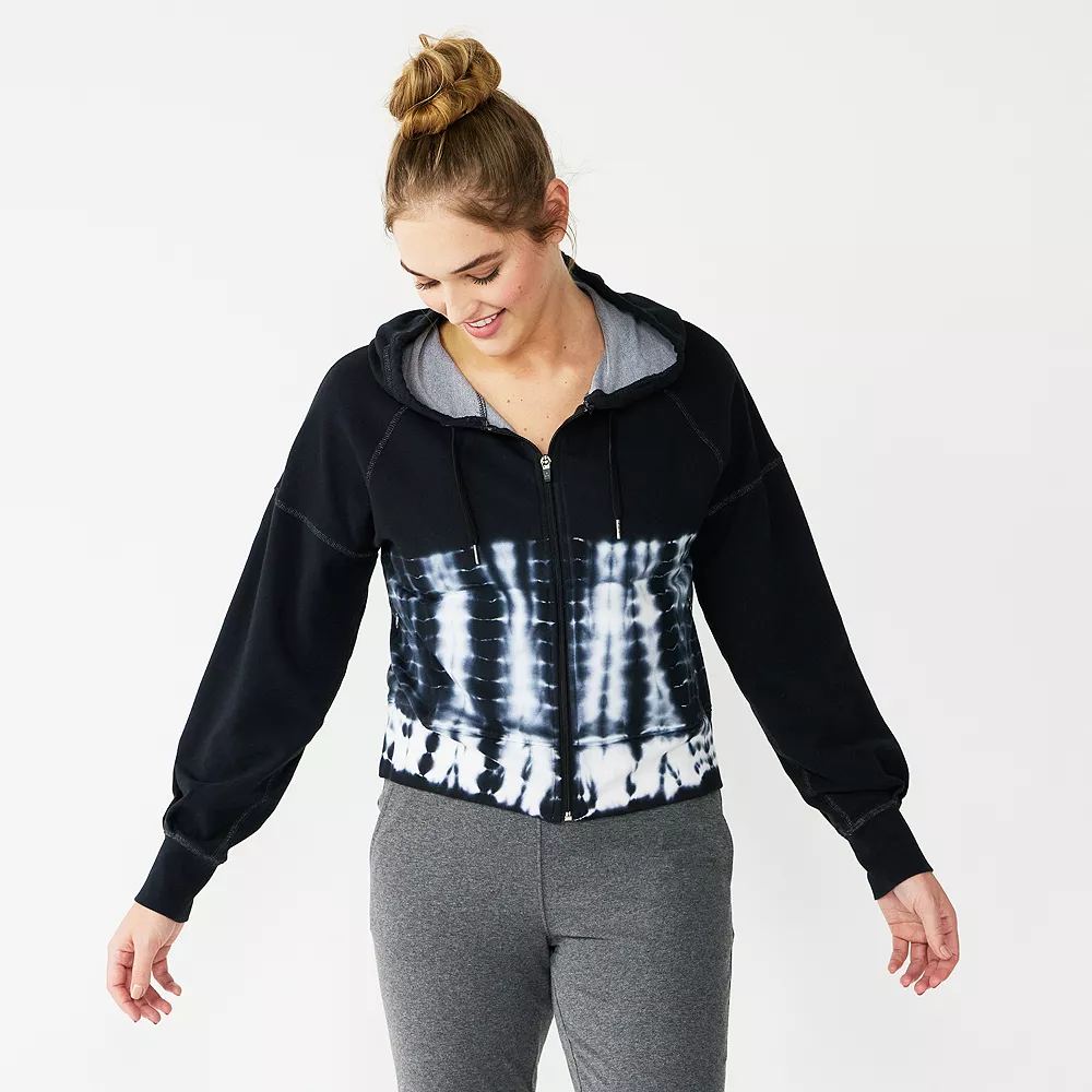 Women's Tek Gear® French Terry Crop Zip-Up Jacket 8 Women's Tek Gear® French Terry Crop Zip-Up Jacket - Image 6