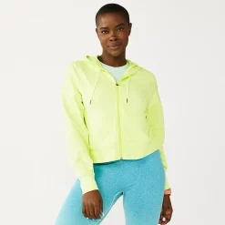 Women's Tek Gear® French Terry Crop Zip-Up Jacket 12 Women's Tek Gear® French Terry Crop Zip-Up Jacket -Tek Gear shop 6120577 Green Romantica