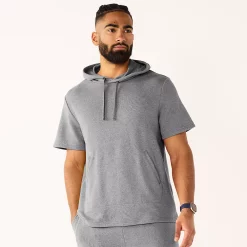 Men's Tek Gear® French Terry Short-Sleeve Hoodie 8 Men's Tek Gear® French Terry Short-Sleeve Hoodie -Tek Gear shop 6120741 Athletic Gray