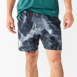 Men's Tek Gear® Printed Woven Shorts -Tek Gear shop 6196759 Black Bold Strokes